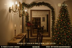 Decoratiuni de Craciun în stil interbelic: Eko Group Vila dezvăluie eleganța nobiliară a anilor ’30